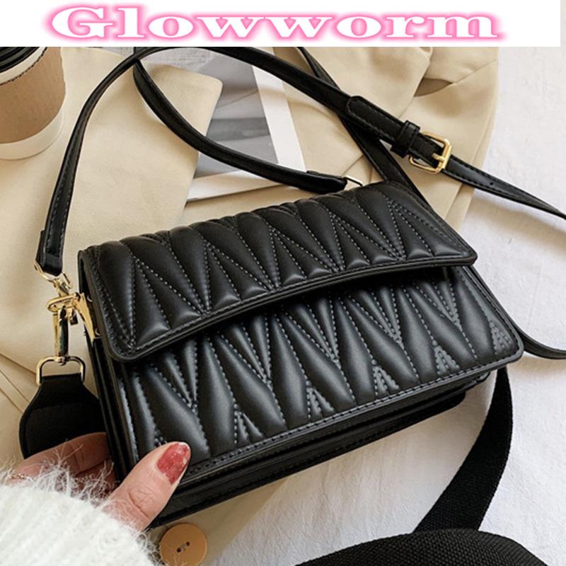 

Soft Flap Bags Square Crossbody Bags For Women Solid Color PU Leather Women's Designer Handbag Travel Shoulder Messenger Bag, Black