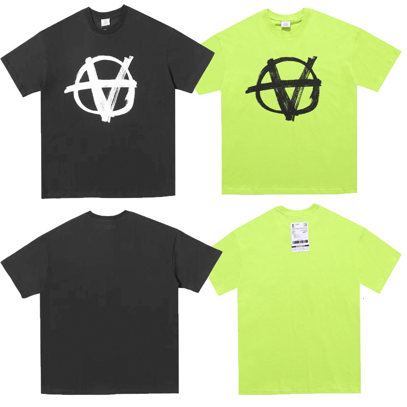 

2021 New 20ss t Shirt Eu Size Antiwar Cotton1:1 High Quality Vetements Top Tees Kanye West Xxxtentacion T-shirt Men Women Hat3, Black