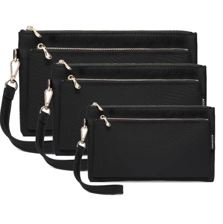 

Key zero wallet three-piece classic purse Zero men wallet Card package hangbag fashion women lady bag 0010, Red;black