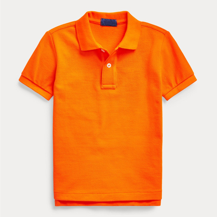 

Kids Cotton Solid Polo Shirts Summer Children's Lapel Short Sleeve Tops Homme Boy Girl Baby High Quality Sports poloshirt Clothing Age 3-12T, Blue