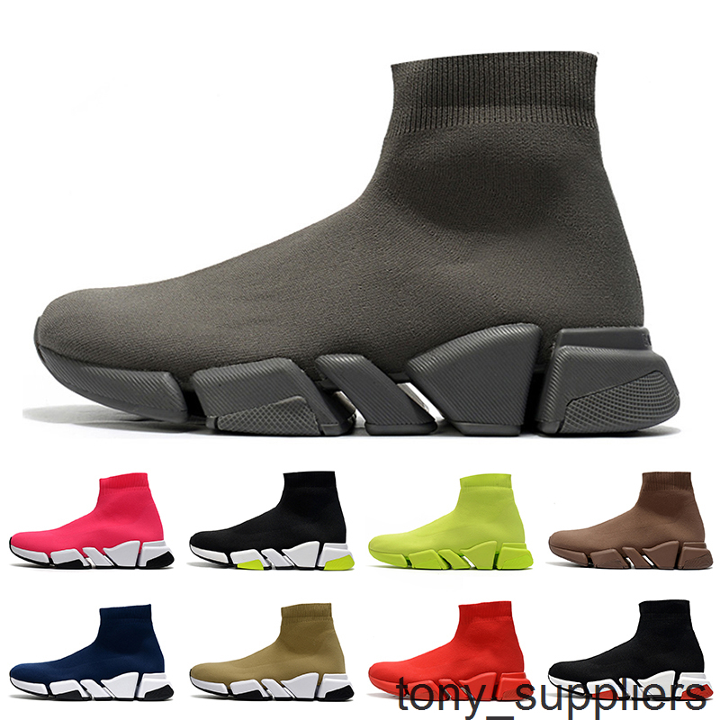 

Fashion ALL Grey Hollow Bottoms Mens Sock Shoes Women Sock Trainers Luxurys Designers Shoes Tripler Vintage Loafers Womens Boots Sneakers