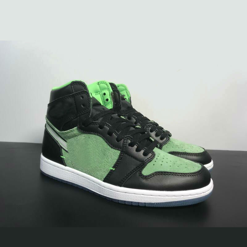 

New 1 High Rage Green Women Men Basketball Shoes Black Green CK6637-002 Running Sneakers mens trainers 36-45