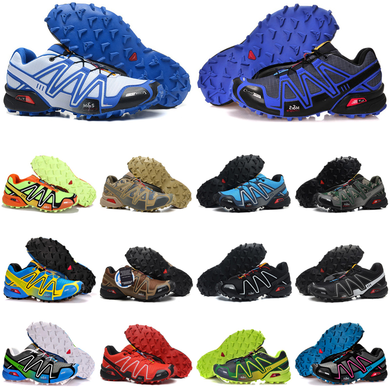 

hotsale speed cross 3 outdoor mens running shoes SpeedCross runner Jogging III Black Green Pink Grey #15 Men Trainers Sports Sneakers chaussures zapatos, Color #25