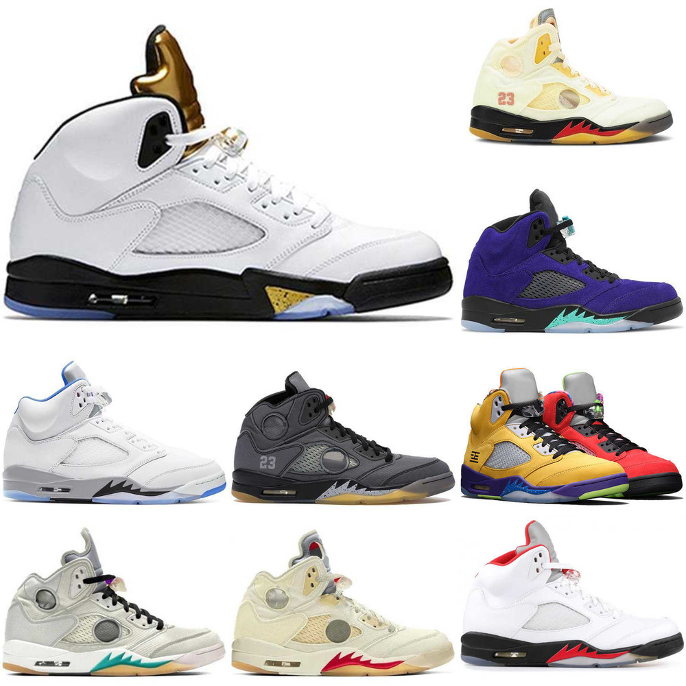 

High Quality 2021 Women Men With Box Jumpman 5 5s Basketball Shoes Raging Bull Anthracite Sneakers Fire Red Stealth SE Oregon Ducks Alternate Grape, 13