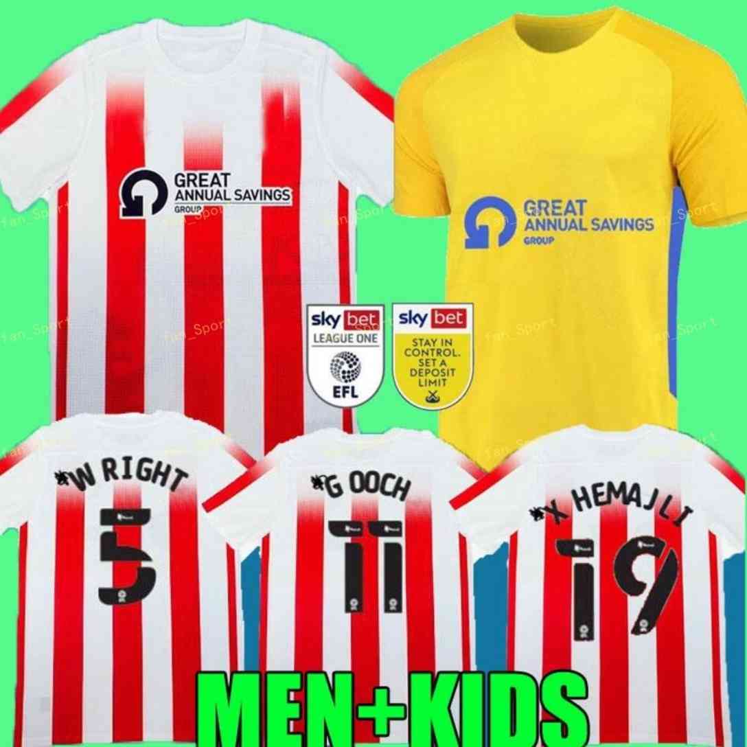 

SUNDERLAND 21 22 soccer Jerseys home away Gooch Pritchard Evans Grigg Arbenit Xhemajli O'Brien Wright Stewart McGeady Camisetas 2021 2022 Men KIDS kit football shirt, Adult home