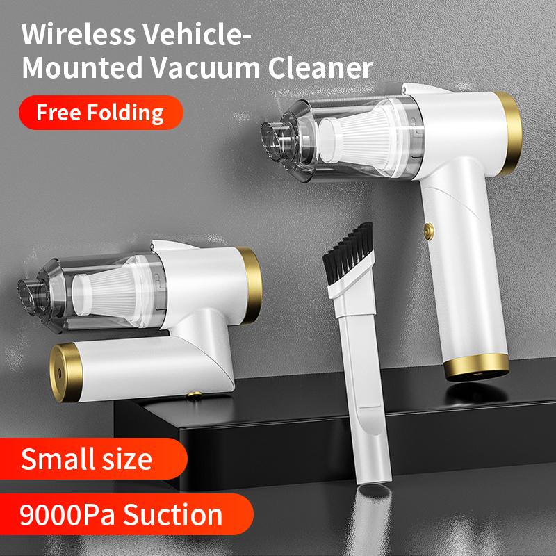 

Vacuum Cleaner Q8 Car Wireless Folding Strong Suction Hand-held Portable With LED Lights 3 In 1suction Nozzle