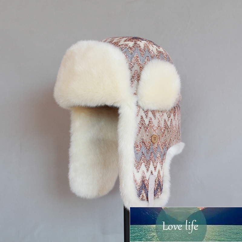

Winter Bomber Hat for Women Faux Fur Russian Hat Ushanka Earflaps Vintage Female Pilot Aviator Trapper Cap with Ear Flap Factory price expert design Quality Latest, White