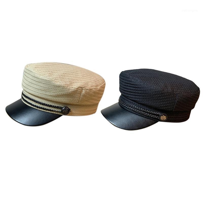 

Berets MXMD Trendy Net Red Painter Hat Peaked Navy Beret Gift For Female Girlfriend, Black