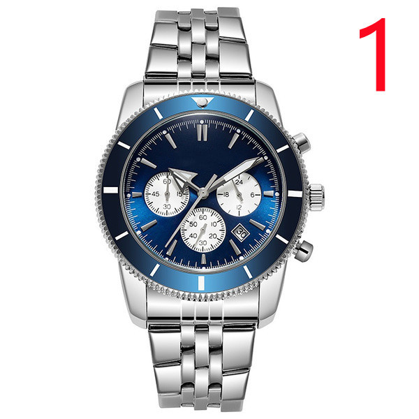 

new mens fashion business casual sports steel belt quartz watches multi-function men's gift watch All dials work Top Brand