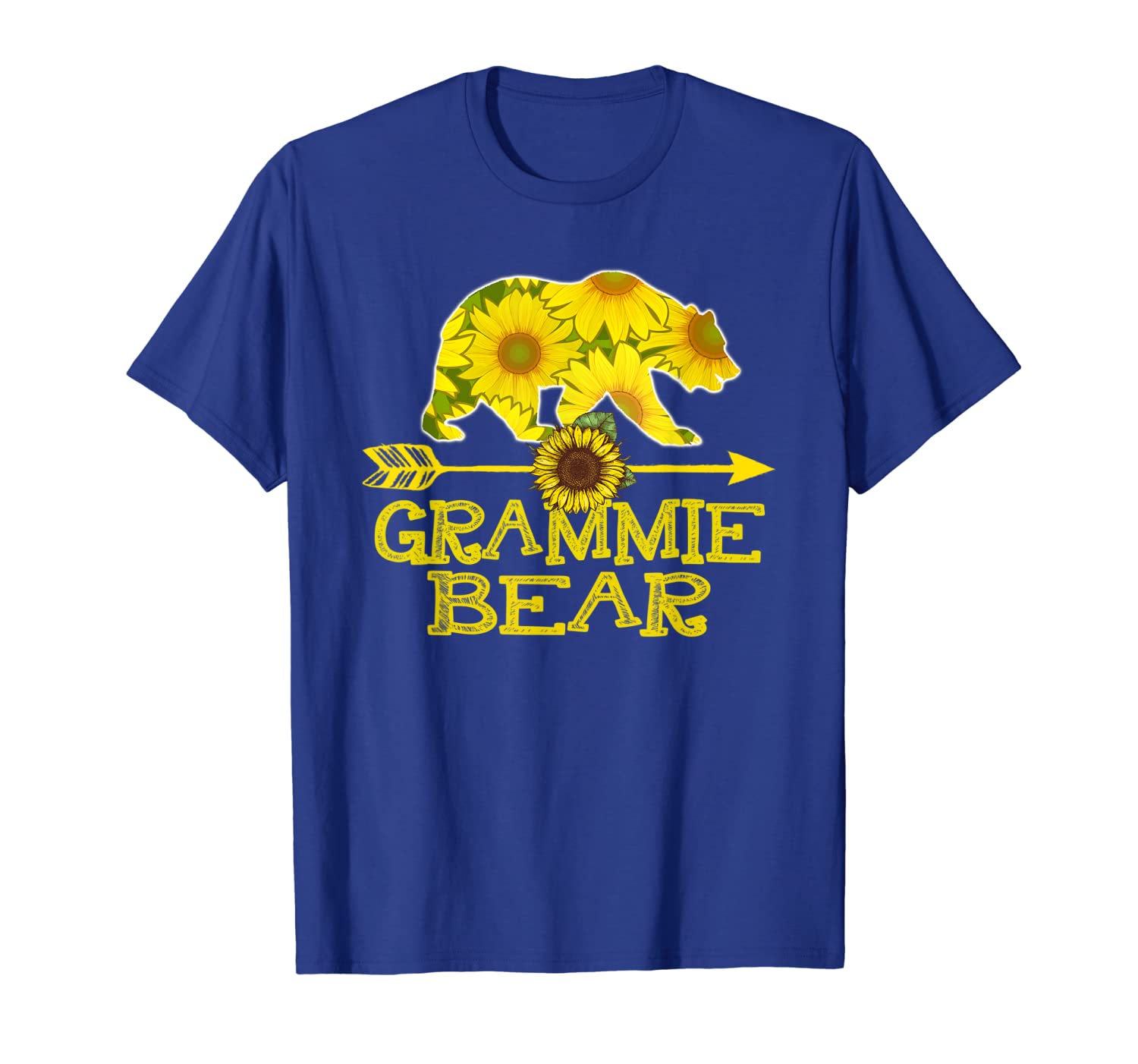 

grammie bear sunflower t-shirt funny mother father gift, White;black