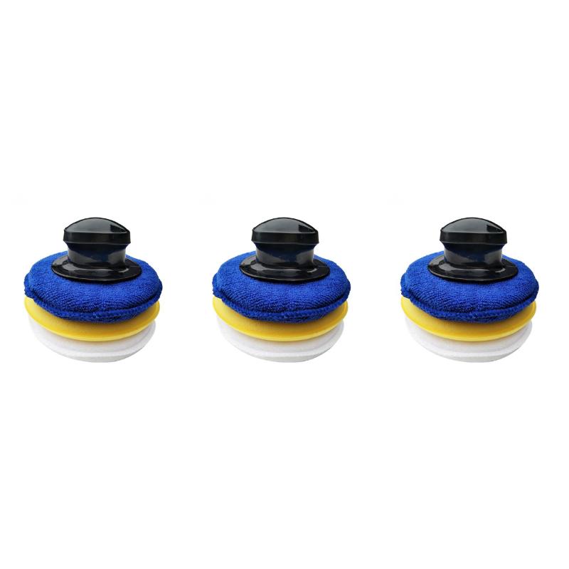 

Car Sponge 12 Pcs Round Wax Applicator Pads Cleaning Detailing For Vehicle
