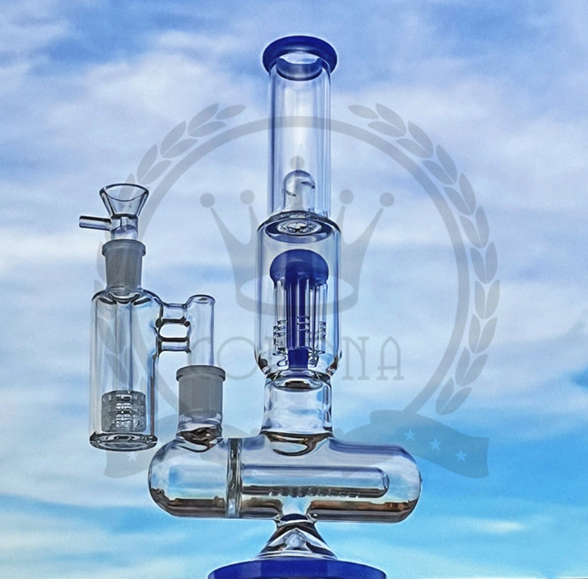 

Bong Water Pipes hookah 18MM bowl Glass Slide 5Thick Glass Tube Heavy Big Huge Bongs