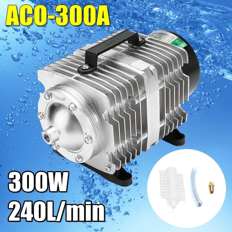 

300W AC 220V 240L/min Air Compressor ACO-300A 0.04Mpa Electromagnetic Aquarium Pump Oxygen Aquarium Fish Pond Compressor
