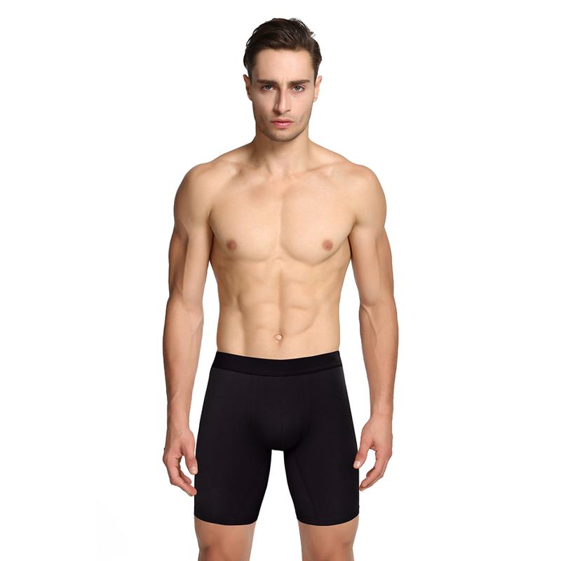 

Underpants Cotton Long Boxer Men Underware Plus Size  - XXXXXXL Fashion High Elasticity Running Breathable Soft 4 Pcs/lot, 4 mix color-zt9530