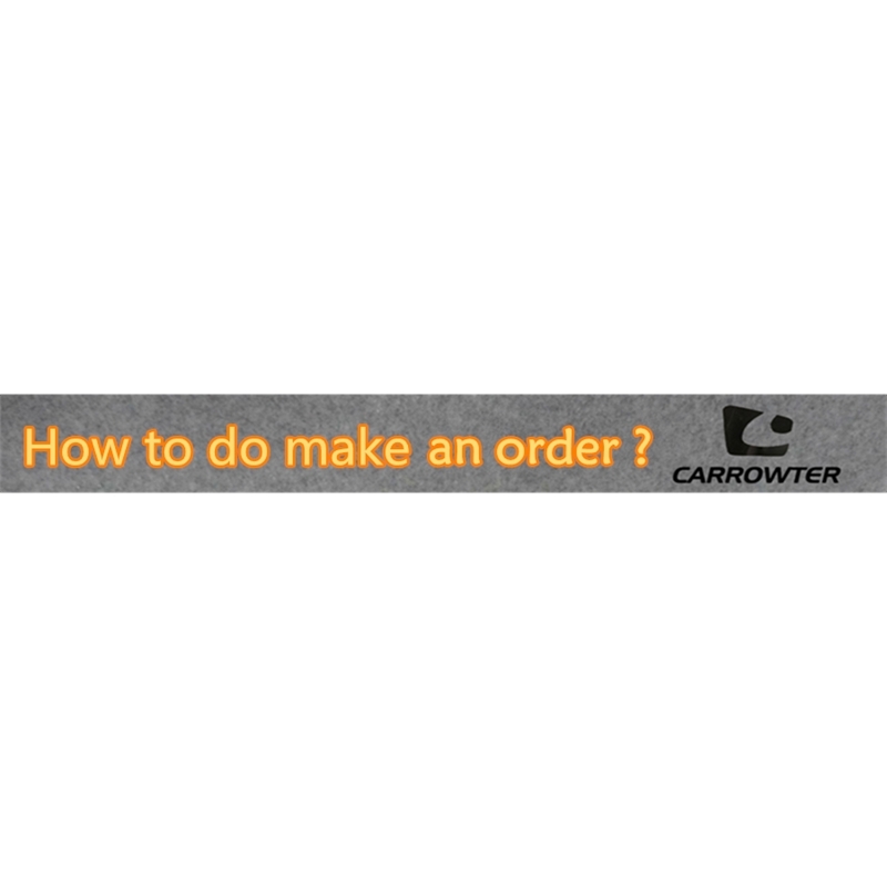 5 How to do make an order 