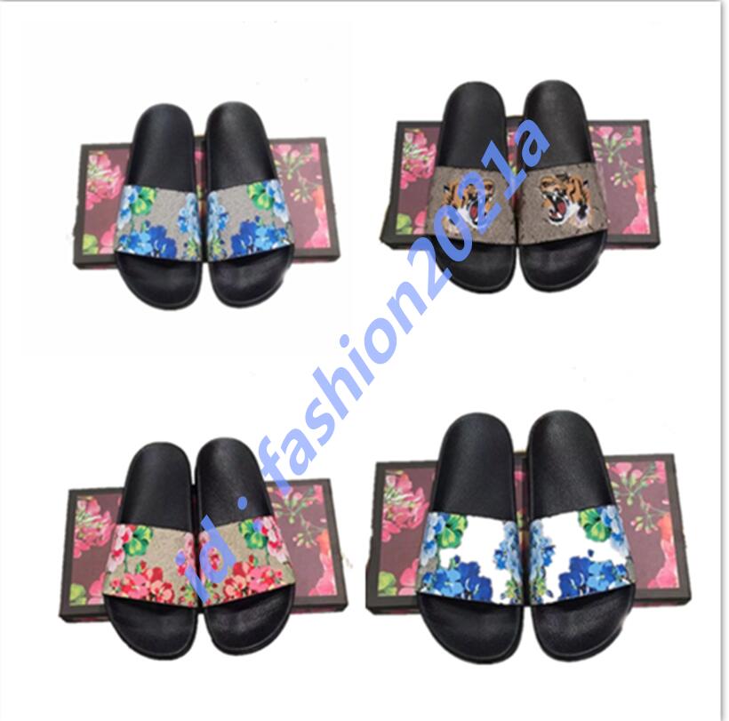 

High quality Stylish Slippers Tigers Fashion Classics Slides Sandals Men Women shoes Tiger Cat Design Summer Huaraches pu EUR 36-48
