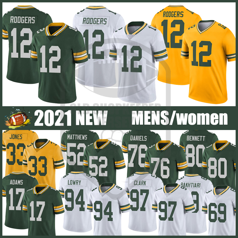 

G B Rodgers Men Football jersey women 17 Davante Adams 33Aaron Jones 52 Clay Matthews III 26 Darnell Savage Jr. Kevin King Jordy Nelson Davi, Black;red