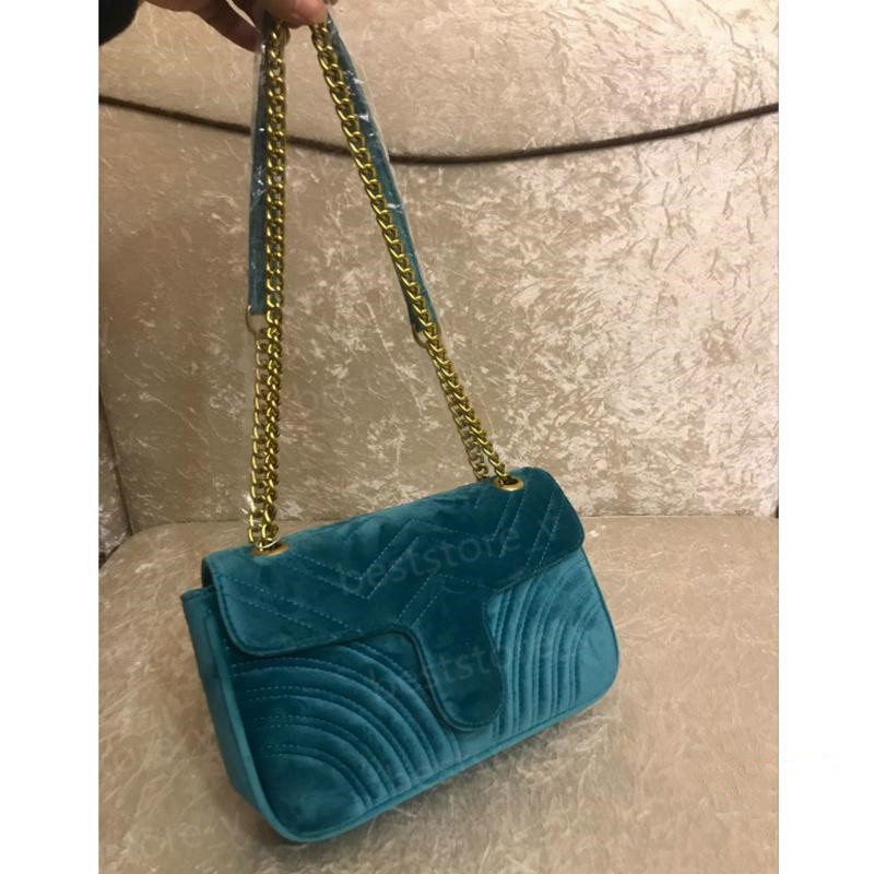

High Quality Velvet Bags Women Shoulder Handbags Purses Chain Fashion Crossbody Bag