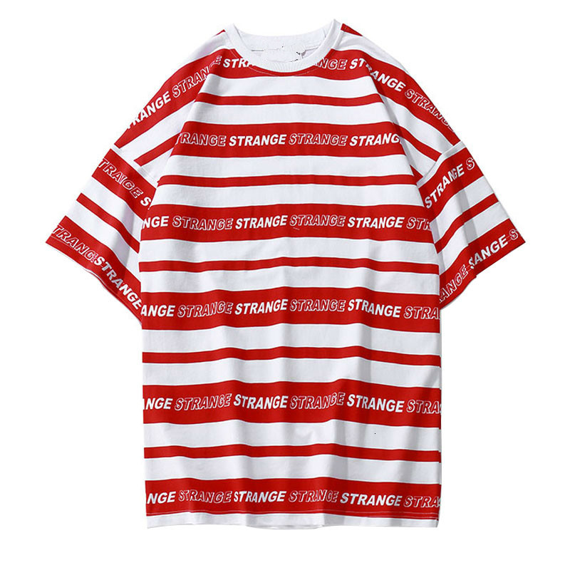 

2021 New Listrado Carta Cheia Impresso Manga Curta t Camisas Harajuku Hip Hop Skate Casual Algodo Streetwear Moda Swag Tshirts Ihq9, Black