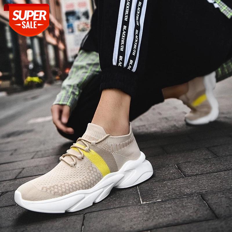 

2021 New Mesh Men Sneakers Casual Lace-Up Sneakers Breathable No-Slip for Male Tourist Leisure Comfy Basic Sports Footwears #pn9D