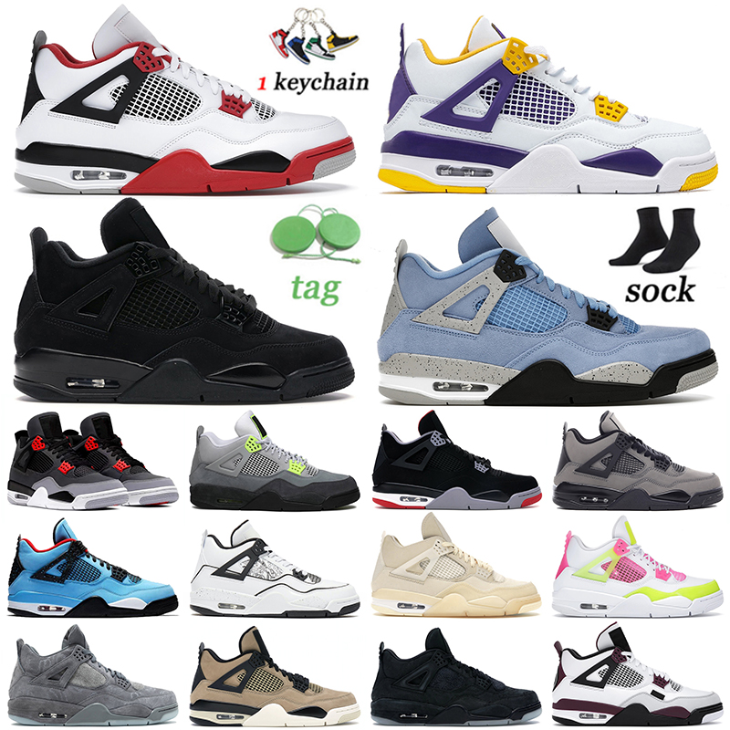 

Top Quality Men Jordan 4 4s Basketball Shoes Jumpman Mens Womens Air Jorden Fire Black Cat University Blue Neon Sail Off DIY PSGS Kaws White Oreo Sneakers Trainers 36-47, D43 alternate 40-47.jpg