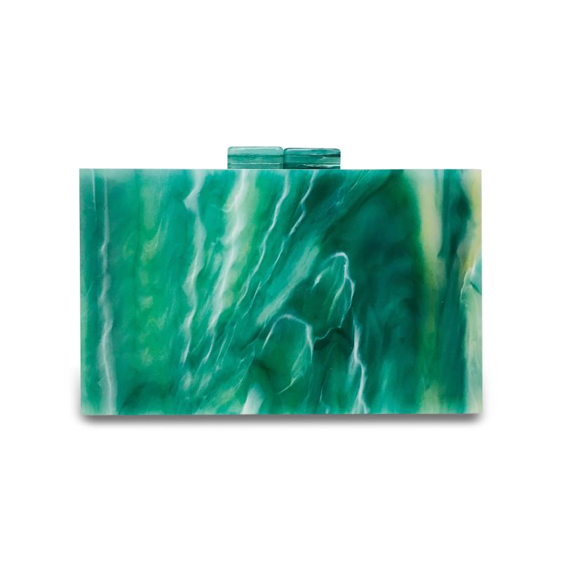 

Square Box Women Messenger Bag Women Emerald Green Acrylic Box Clutch Handbags Famous Brands Shoulder Bride Clutch Bags, Green a