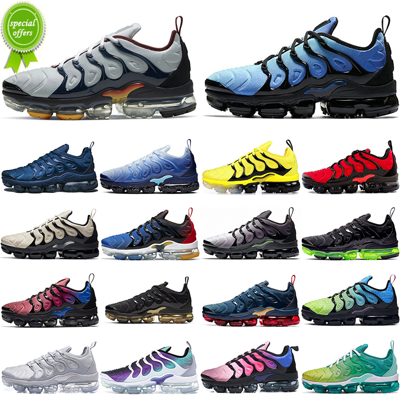 

36-45 wholesale tn plus running shoes for men women Triple Black White Cherry Fresh Atlanta Hyper Blue60 Bred Pure Platinum mens trainers sport, Cool grey