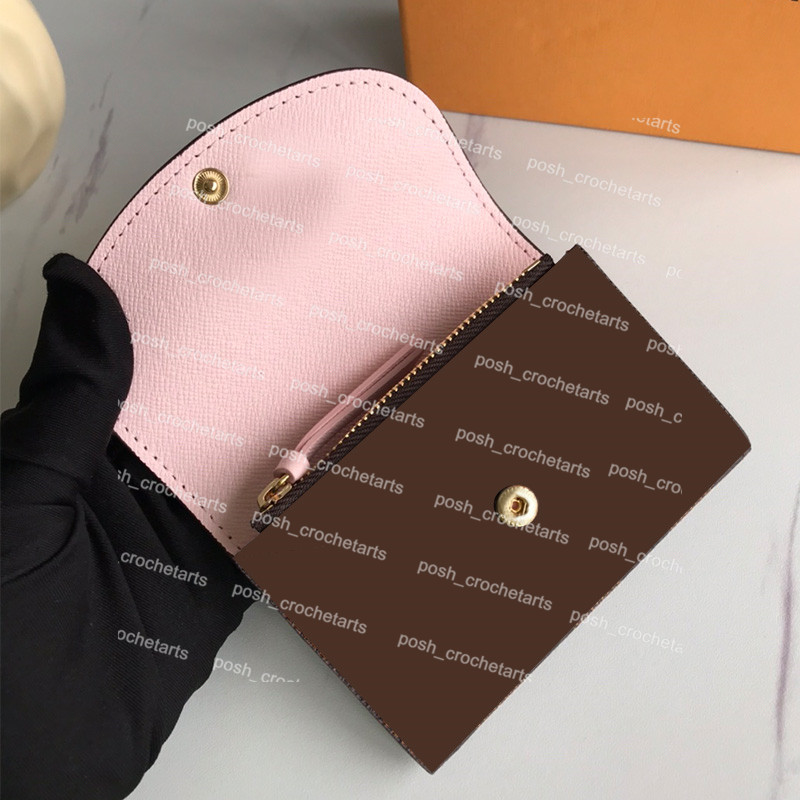 

Rosalie Coin Purse Sold With Box Fashion Small Leather Good Coin Purse with Zippy Slot Perfect Size Rosalie Coin Purse For Sale, Red;black