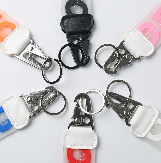 High Quality Keychians Transparent Jelly Epoxy Keychain Letter Jelly Pendant Jeans Personality Pendant Car Keychain Supply Wholesale