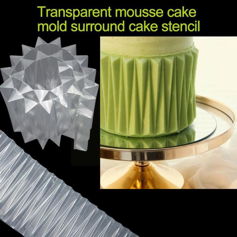 

Other Festive & Party Supplies 27.6x6" Origami PVC Cake Mold Transparent Mould 3D Baking Candy Maker Decorating Tools Plastic O9Q3