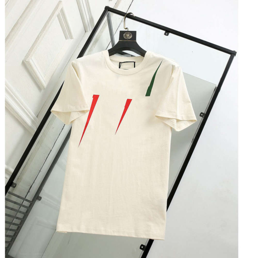 

summer fashion short sleeve printed casual t-shirt breathable round neck all-match, White;black