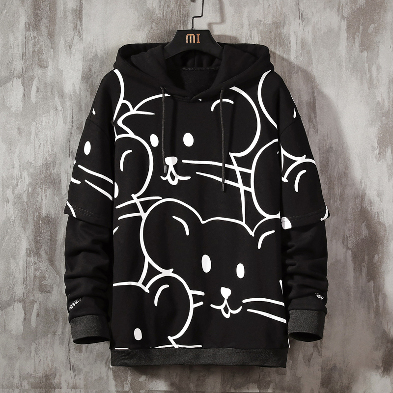 

2021 Spring Autumn New Hoodie Fashion Trend Loose Big Size M- Casual Sweatshirts Youth High Quality Hooded Hoodies Drop Shipping La1m, Red