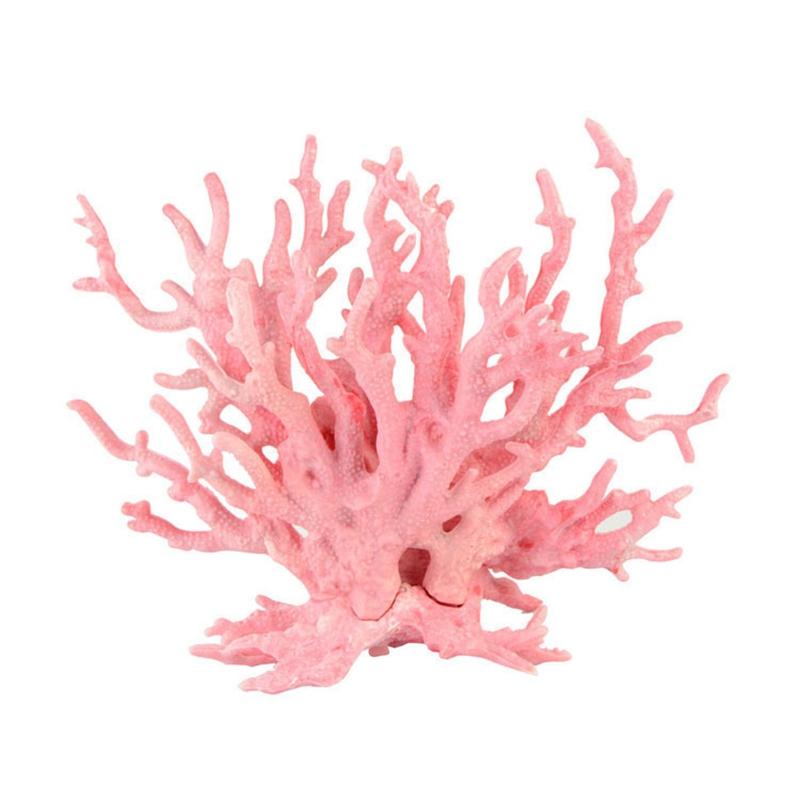 

Undersea Simulation Aquarium Coral Fish and Aquarium Landscaping Soft Coral Hard Dry, Pink