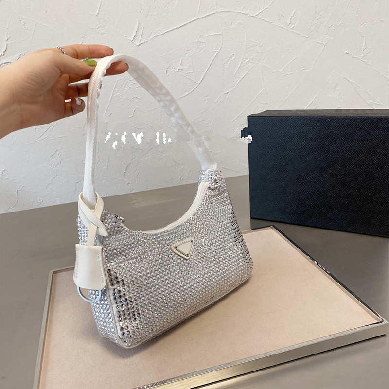 

Latest Diamond Women Shoulder Bag 2021 Summer 8 Color Underarm Purses Lady Designers Luxurys Brand Handbags Bling ansodiw87564