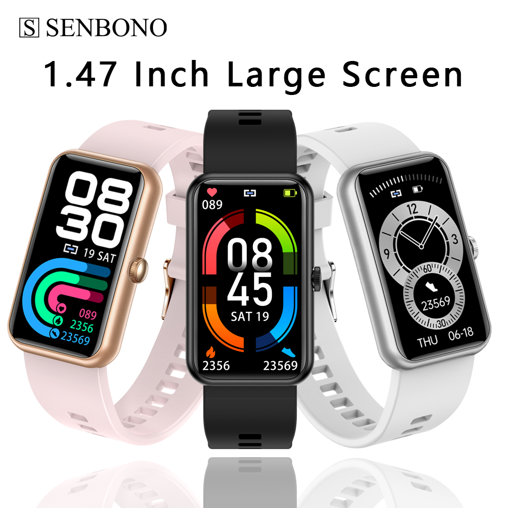

SENBONO Smart Watch Women X38 Smartwatch men 2021 Fitness Tracker Sports Bracelet for Huawei IOS Android phone PK Smart Band 6g, White
