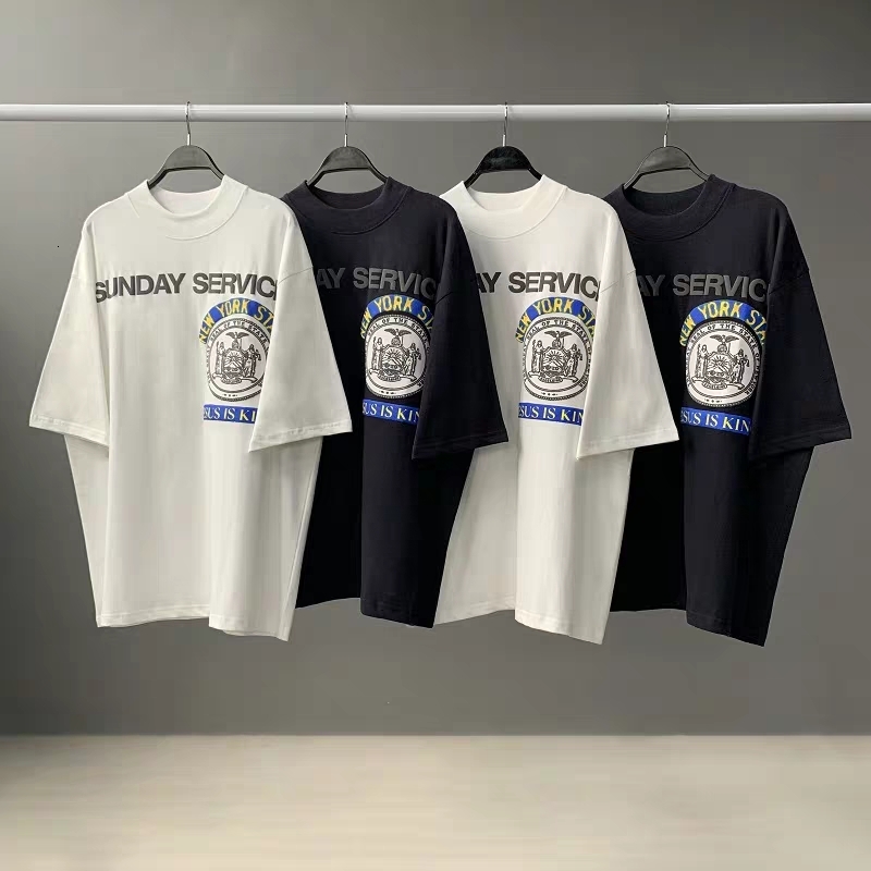 

2021 New t Shirt 3d Print Oversize 1:1 High Quality Streetwear Hip Hop Kanye West Jesus Is King Top Tees Men Women Trpa, White2