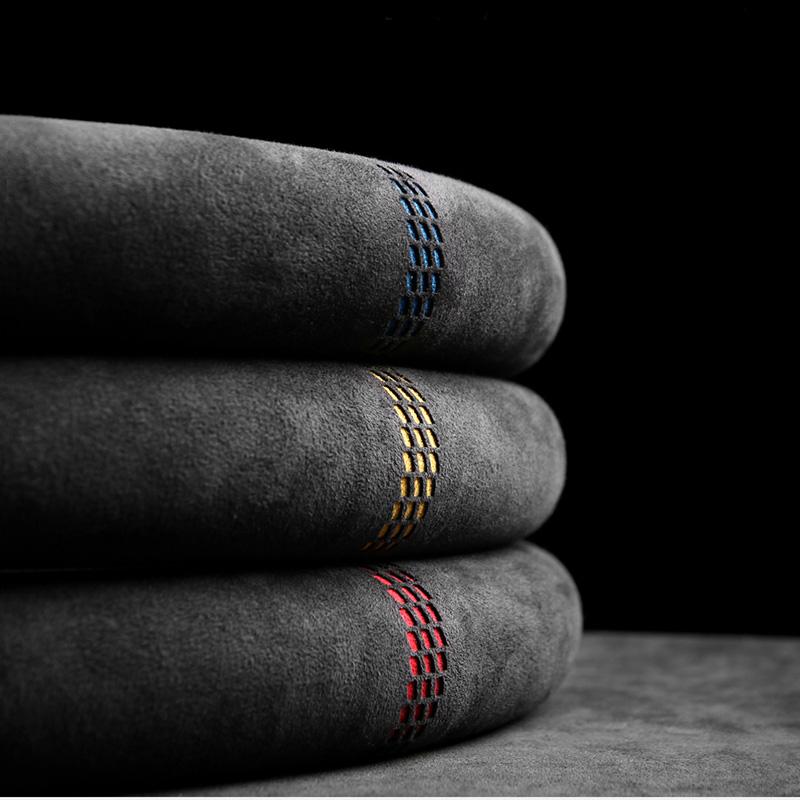 

Steering Wheel Covers 38cm Suede Cow Leather Car Cover Hollow Pattern For E90 F01 F06 F10 F15 F16 F20 F21 F25 F26 F32 Accessories