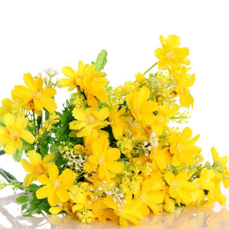 

1 Bouquet Simulation Daisy Bouquet Fake Daisy Flowers Bouquets Real Look Artificial Flowers Floral For Decoration, As pic