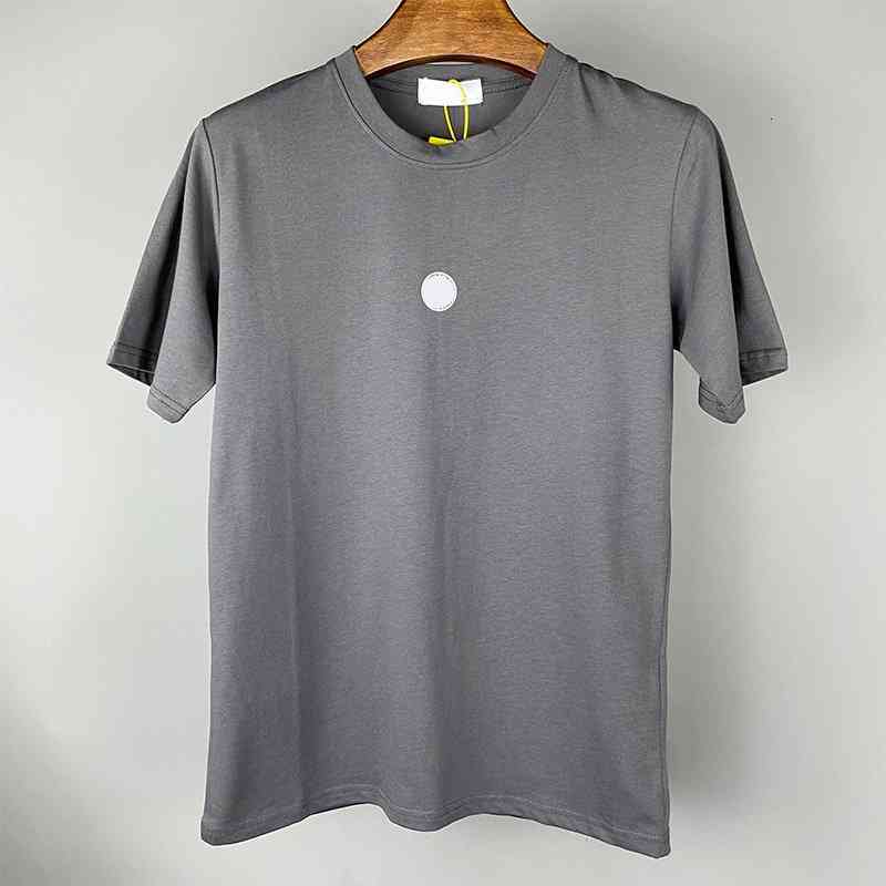 

Men's T-Shirts letter Summer printed cotton Loose and simple crew neck short sleeves for lovers leisure time Polo shirt WALS, Gray-xz002