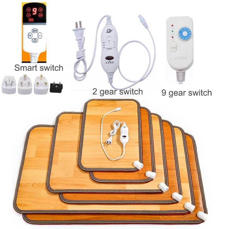 

Home Heaters 220V Winter Heating Foot Mat Office Electric Pad Warm Feet HeaterThermarpet Leather Household Floor Heater