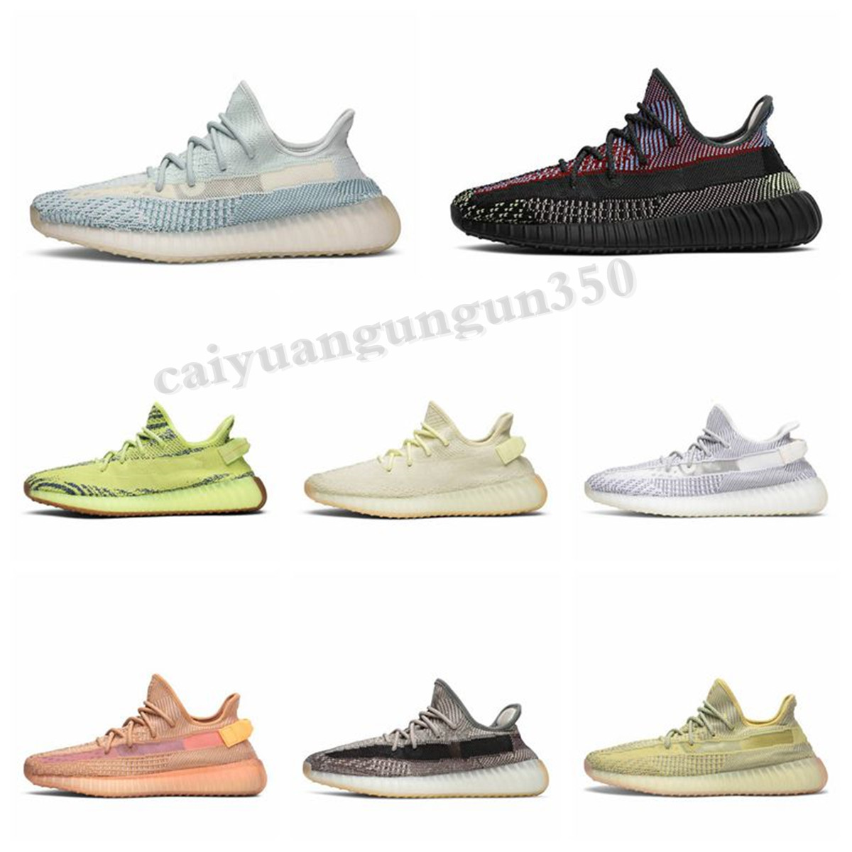 

2020 newest Sply 35 V2 Blue Tint Yellow Semi Frozen Cream White Zebra Bred Black Red Beluga 2.0 Kanye West Shoes Sneakers WX07