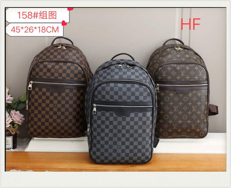 

158 backpack Bag chain bags women shoulder handbags tote clutch crossbody bag LV LOUIS VITTON new YSL lady fashion totes, Black;brown