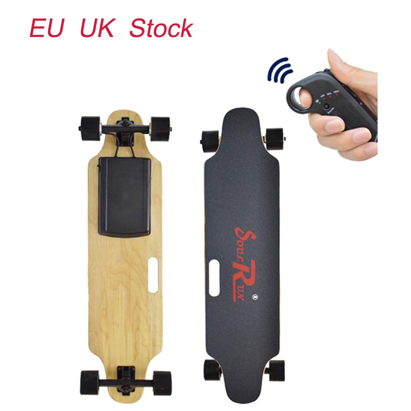 

[EU instock] HT-S1 Smart Skateboarding 4 Wheels Electric Longboard 300W 2 Double Motor 24v 4.4ah With 2.4G Digital Remote Control, Black