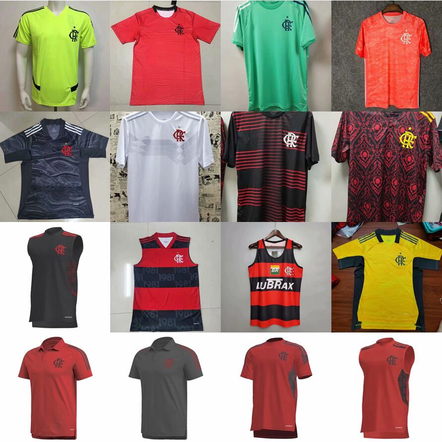 

2021 2022 Flamengo home soccer jerseys vest camisetas de fútbol 21 22 Flamenco polo Gabriel B. DIEGO Pedro Gerson football shirt, Green