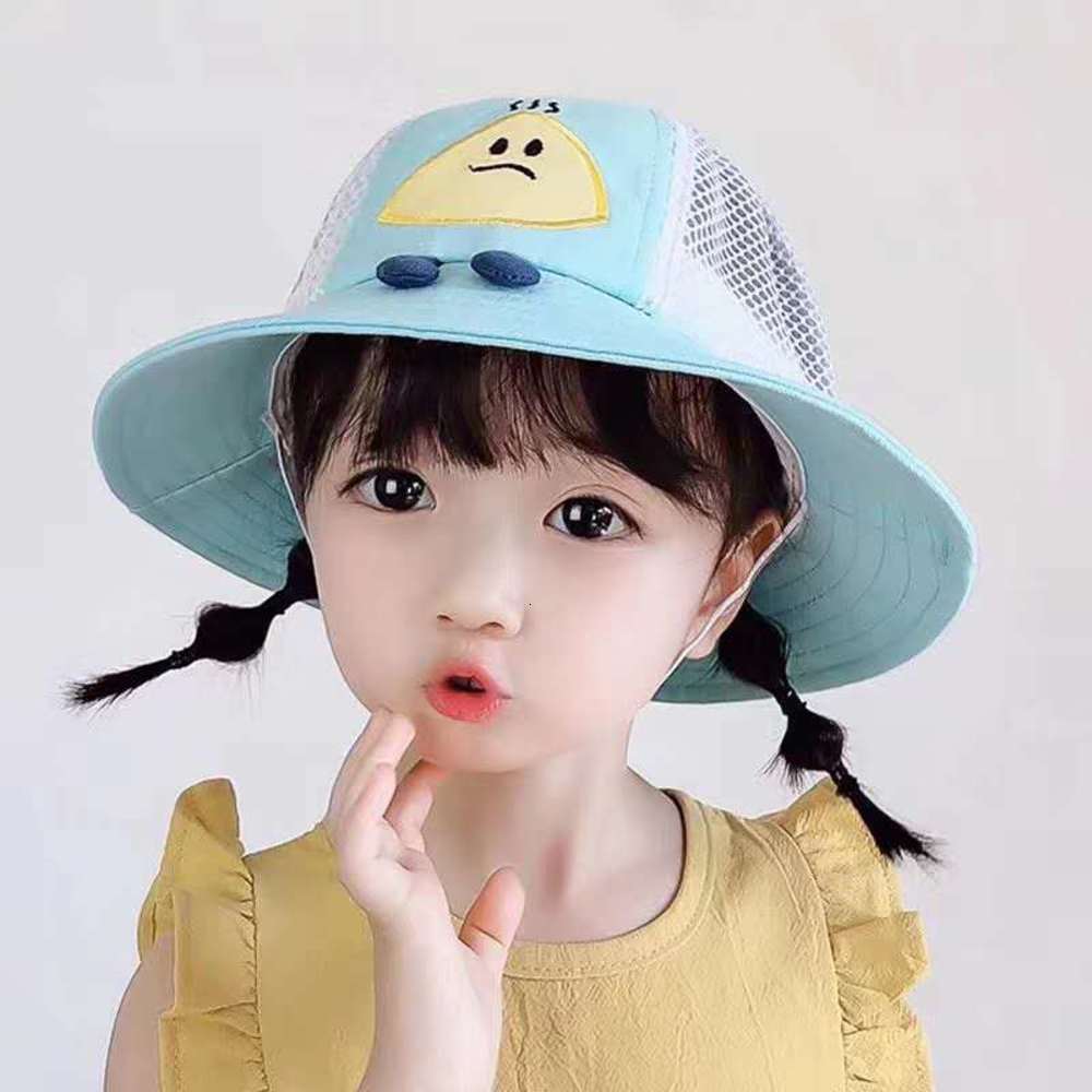 

Children's hat xiaofantuan fisherman's net fashionable boy's sunscreen cute girl's sunshade, Yellow