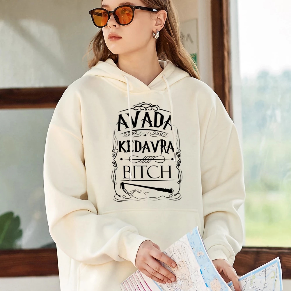 

Warm Oversize Printing Women Hoodie 2022 Autumn Winter Style Fleece Loose High Quality hoodie Letter styles Hooded, White