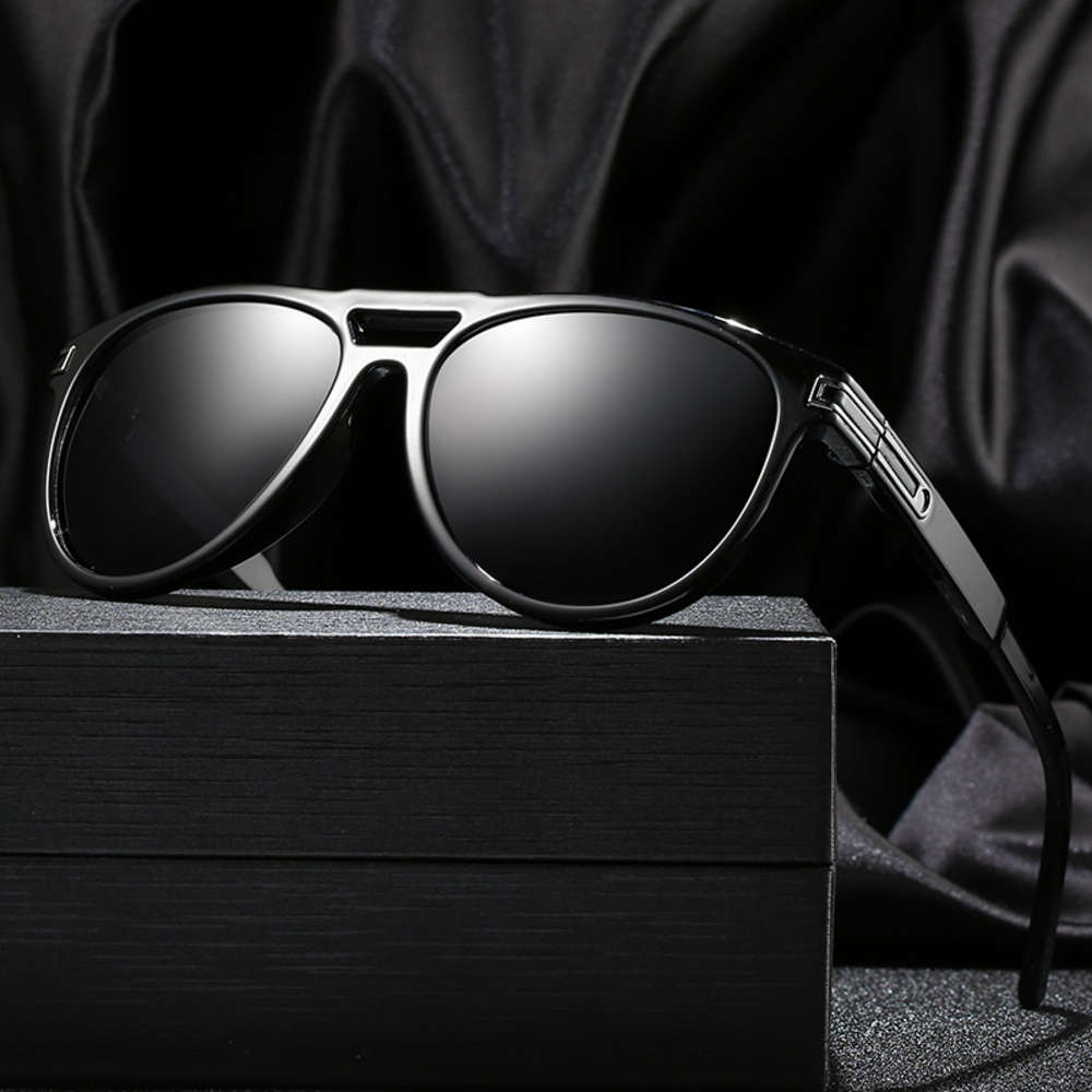 

New product pilot's double beam polarized sunglass sports comfort fashion men's Sunglass With box