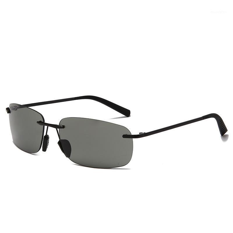 Sunglasses Vazrobe Rimless Polarized Male Women Oversized 160mm Sun Glasses For Men Brand Designer Fishing Goggles Rectangle