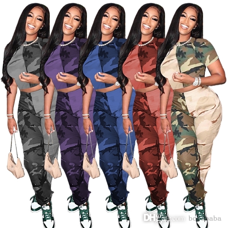 

2022 Summer Sexy Womens Two Piece Perspective Lace Pants Set Irregular Split Letter Printed T-shirt Outfits, Short sleeve;mix or give a list