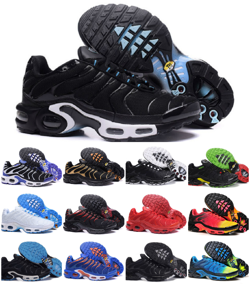 

Wholesale Classic New Tn Mens Running Shoes Black White Red Camo Frost TN Plus Ultra Sports Shoes Cheap Tns Requin Designer Trainer Sneakers, Box